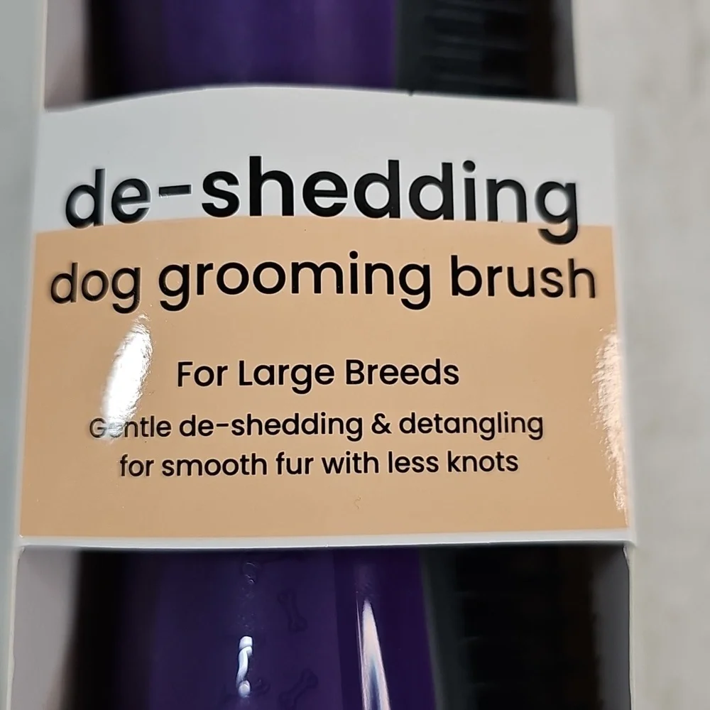 Pet Teezer De-shedding Dog Grooming Brush Large Breeds Heavy Sheeding & Long Fur